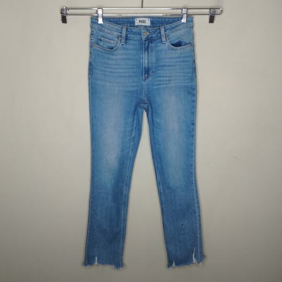 PAIGE Denim - Paige Jeans Cindy Destroyed Hem High Rise Crop
